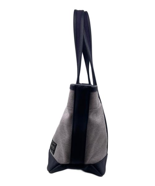 PORTER（ポーター）PORTER (ポーター) PORTER ポーター GIRL BOYFRIEND TOTE CHAMBRAY ハンドバッグ ネイビー×グレーの古着・服飾アイテム
