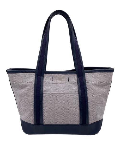 PORTER（ポーター）PORTER (ポーター) PORTER ポーター GIRL BOYFRIEND TOTE CHAMBRAY ハンドバッグ ネイビー×グレーの古着・服飾アイテム