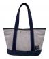 PORTER（ポーター）の古着「PORTER ポーター GIRL BOYFRIEND TOTE CHAMBRAY ハンドバッグ」｜ネイビー×グレー
