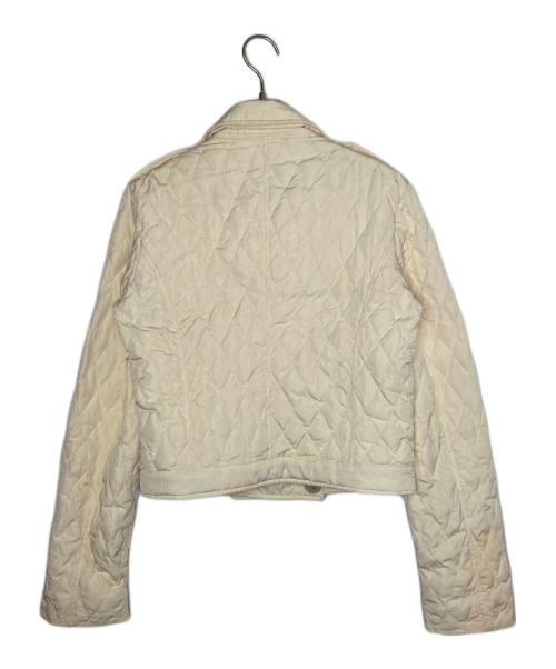 MONCLER（モンクレール）MONCLER (モンクレール) MONCLER モンクレール 茶タグ ショート丈 キルティング ダウンジャケット ダブルブレスト  アイボリー サイズ:2の古着・服飾アイテム