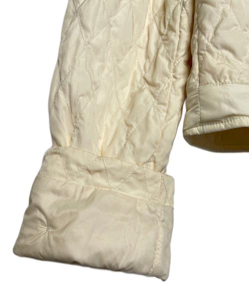 MONCLER（モンクレール）MONCLER (モンクレール) MONCLER モンクレール 茶タグ ショート丈 キルティング ダウンジャケット ダブルブレスト  アイボリー サイズ:2の古着・服飾アイテム