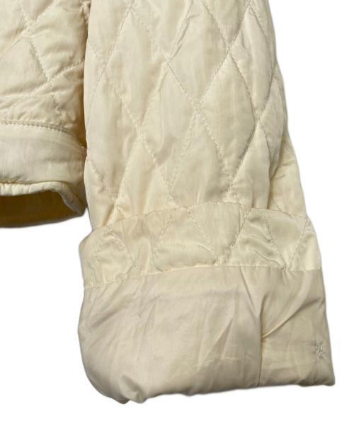 MONCLER（モンクレール）MONCLER (モンクレール) MONCLER モンクレール 茶タグ ショート丈 キルティング ダウンジャケット ダブルブレスト  アイボリー サイズ:2の古着・服飾アイテム