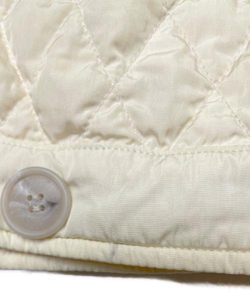 MONCLER（モンクレール）MONCLER (モンクレール) MONCLER モンクレール 茶タグ ショート丈 キルティング ダウンジャケット ダブルブレスト  アイボリー サイズ:2の古着・服飾アイテム