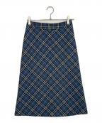 BURBERRY BLUE LABELバーバリー ブルー レーベル）の古着「BURBERRY BLUE LABEL バーバリー ブルー レーベル  ロングスカート ノバチェック ブルー」｜ネイビー