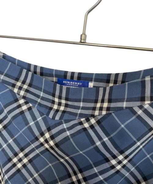 BURBERRY BLUE LABEL（バーバリー ブルー レーベル）BURBERRY BLUE LABEL (バーバリー ブルー レーベル) BURBERRY BLUE LABEL バーバリー ブルー レーベル  ロングスカート ノバチェック ブルー ネイビー サイズ:38の古着・服飾アイテム