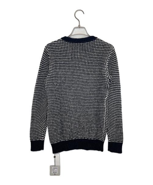 Zanone（ザノーネ）Zanone (ザノーネ) Zanone ザノーネ　厚手 ニット ジャガード ホワイト×ブラック サイズ:46の古着・服飾アイテム