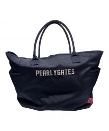PEARLY GATES（パーリーゲイツ）の古着「PEARLY GATES パーリーゲイツ PG89 ラウンドバッグ ゴルフカートバッグ トートバッグ」｜ネイビー