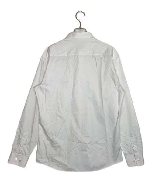 GUCCI（グッチ）GUCCI (グッチ) GUCCI グッチ 長袖シャツ 蜂 襟デザイン ミケーレ期 ホワイト サイズ:XLの古着・服飾アイテム
