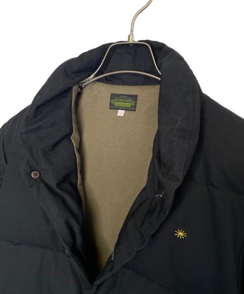 GO HEMP（ゴーヘンプ）GO HEMP (ゴーヘンプ) ダウンジャケット ブラック サイズ:Lの古着・服飾アイテム