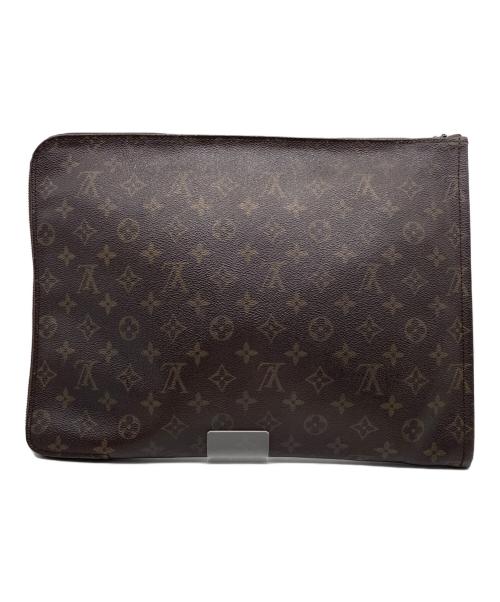 LOUIS VUITTON（ルイ ヴィトン）LOUIS VUITTON (ルイ ヴィトン) LOUIS VUITTON ルイ ヴィトン モノグラム クラッチバッグ セカンドバッグ ポッシュ・ドキュマン M53400  ブラウンの古着・服飾アイテム