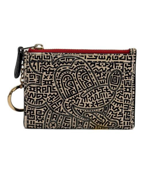 COACH（コーチ）COACH (コーチ) DISNEY (ディズニ―) コインケース ホワイト×ブラックの古着・服飾アイテム