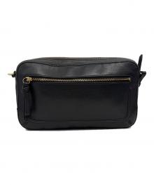 COACH（コーチ）の古着「レザーショルダーポーチ」｜ブラック