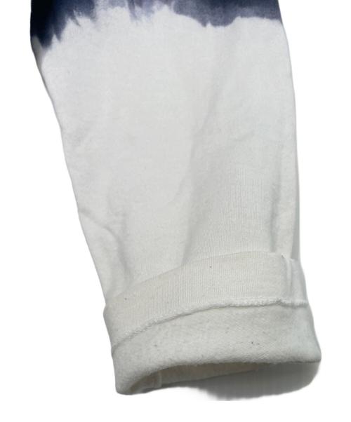 suzusan（スズサン）suzusan (スズサン) suzusan スズサン  長袖Tシャツ ロンティー 有松鳴海絞り  ドロップショルダー ホワイト×ネイビー サイズ:Sの古着・服飾アイテム