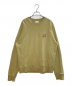 maison kitsuneメゾンキツネ）の古着「MAISON KITSUNE メゾンキツネ  フォックスヘッド ラグランスウェット トレーナー」｜カーキ