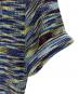 中古・古着 missoni (ミッソーニ) MISSONI ミッソーニ BEGONIA  半袖 ワンピース ニット Fiammato フィアンマート柄 ブルー サイズ:42 未使用品：20000円