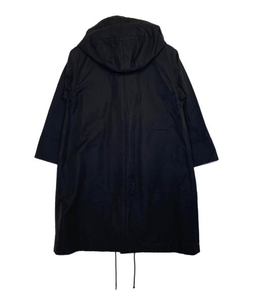 Spick and Span（スピック＆スパン）Spick and Span (スピック＆スパン) Spick and Span スピック＆スパン ナイロンコート グログランフーディーコクーンコート  ブラック サイズ:36の古着・服飾アイテム