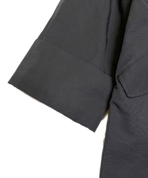 Spick and Span（スピック＆スパン）Spick and Span (スピック＆スパン) Spick and Span スピック＆スパン ナイロンコート グログランフーディーコクーンコート  ブラック サイズ:36の古着・服飾アイテム