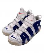 NIKEナイキ）の古着「NIKE ナイキ AIR MORE UPTEMPO 96 エア モアテンポ 96 スニーカー ディープ ロイヤルブルー モアテン」｜ホワイト×ネイビー