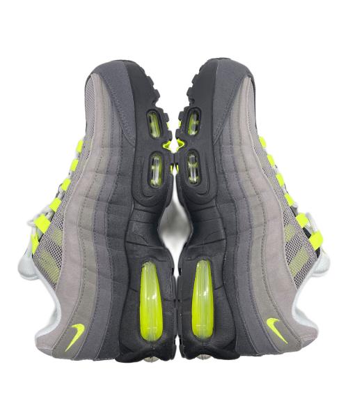 NIKE（ナイキ）NIKE (ナイキ) NIKE GS AIR MAX 95 マックス95 イエローグラデ ビッグバブル グレー サイズ:25cmの古着・服飾アイテム