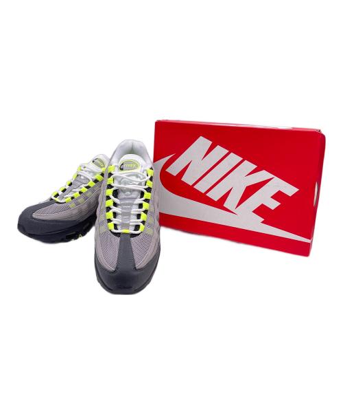 NIKE（ナイキ）NIKE (ナイキ) NIKE GS AIR MAX 95 マックス95 イエローグラデ ビッグバブル グレー サイズ:25cmの古着・服飾アイテム