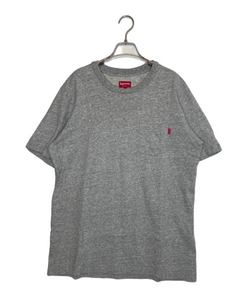 SUPREME（シュプリーム）Supreme (シュプリーム) Supreme シュプリーム  ポケット Tシャツ 霜降り 杢グレー グレー サイズ:Lの古着・服飾アイテム