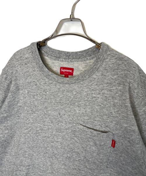 SUPREME（シュプリーム）Supreme (シュプリーム) Supreme シュプリーム  ポケット Tシャツ 霜降り 杢グレー グレー サイズ:Lの古着・服飾アイテム
