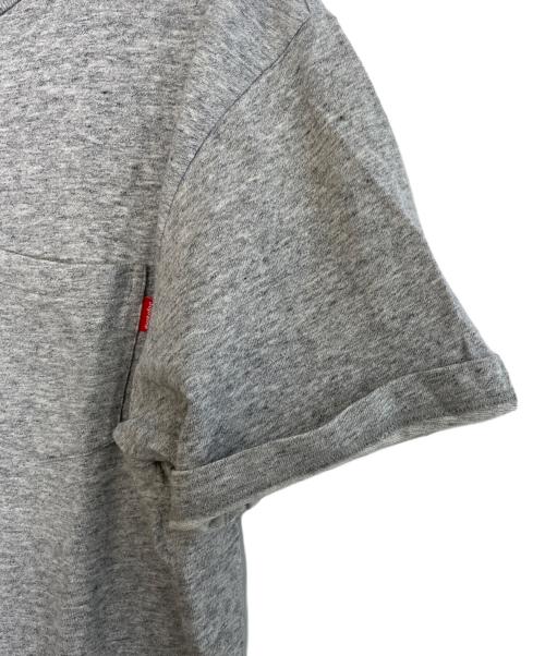 SUPREME（シュプリーム）Supreme (シュプリーム) Supreme シュプリーム  ポケット Tシャツ 霜降り 杢グレー グレー サイズ:Lの古着・服飾アイテム