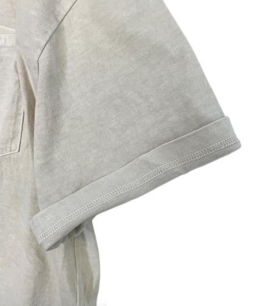 THE NORTHFACE PURPLELABEL（ザ・ノースフェイス パープルレーベル）THE NORTHFACE PURPLELABEL (ザ・ノースフェイス パープルレーベル) THE NORTHFACE PURPLELABEL ノースフェイス パープルレーベル ポケット Tシャツ ガーメント染め アイボリー サイズ:XLの古着・服飾アイテム