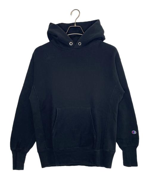 Champion（チャンピオン）Champion (チャンピオン) Champion REVERSE WEAVE (チャンピオン リバース ウィーブ) Champion チャンピオン リバースウィーブ パーカー 無地 青単タグ ブラック サイズ:Mの古着・服飾アイテム