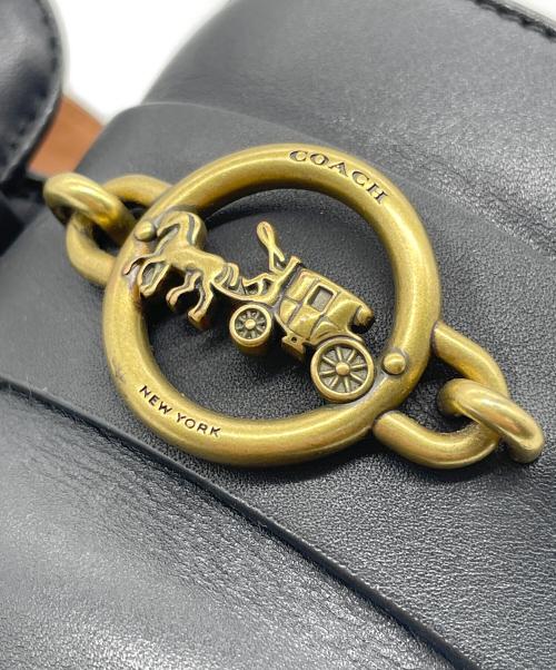 COACH（コーチ）COACH (コーチ) COACH コーチ レザーサンダル 馬車金具 ホース＆キャリッジ ブラック サイズ:24.0の古着・服飾アイテム