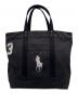POLO RALPH LAUREN（ポロ・ラルフローレン）の古着「POLO RALPH LAUREN ポロ ラルフローレン ビッグポニー トートバッグ」｜ブラック