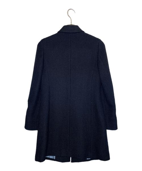 TOMORROW LAND collection（トゥモローランドコレクション）TOMORROW LAND collection (トゥモローランドコレクション) TOMORROW LAND トゥモローランドコレクション ステンカラーコート ジャガード ネイビー サイズ:38の古着・服飾アイテム
