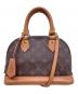 LOUIS VUITTON（ルイ ヴィトン）の古着「LOUIS VUITTON ルイ ヴィトン アルマBB モノグラム ハンドバッグ 2WAY」｜ブラウン