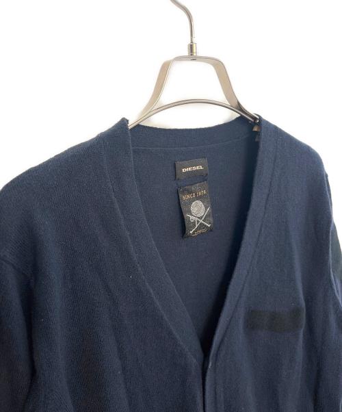 DIESEL（ディーゼル）DIESEL (ディーゼル) 厚手カーディガン ネイビー サイズ:Sの古着・服飾アイテム