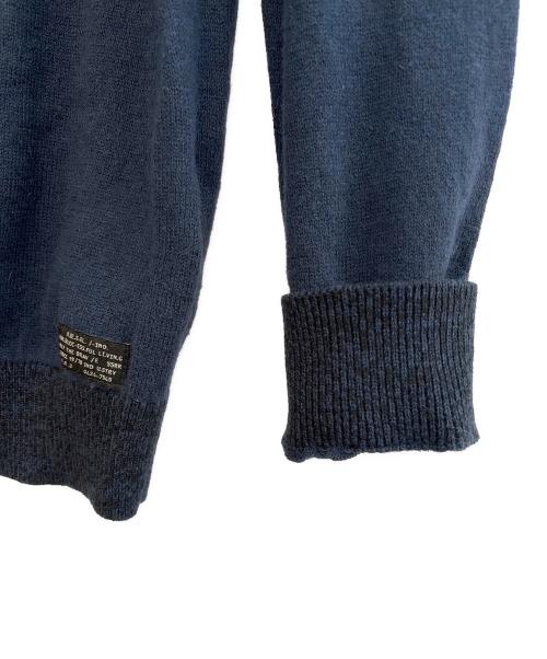 DIESEL（ディーゼル）DIESEL (ディーゼル) 厚手カーディガン ネイビー サイズ:Sの古着・服飾アイテム