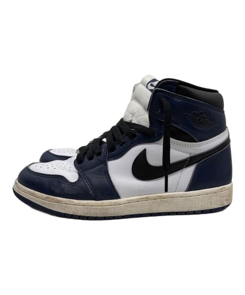 NIKE（ナイキ）NIKE (ナイキ) AIR JORDAN (エア ジョーダン)  NIKE AIR JORDAN 1 RETRO HIGH OG ジョーダン1 スニーカー ミッドナイトネイビー ネイビー サイズ:26.5の古着・服飾アイテム