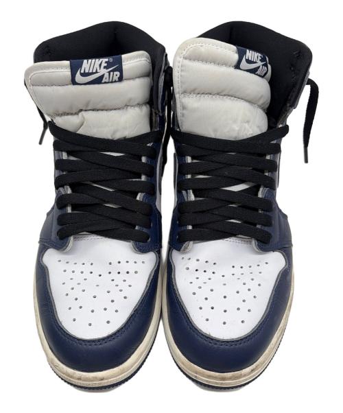 NIKE（ナイキ）NIKE (ナイキ) AIR JORDAN (エア ジョーダン)  NIKE AIR JORDAN 1 RETRO HIGH OG ジョーダン1 スニーカー ミッドナイトネイビー ネイビー サイズ:26.5の古着・服飾アイテム