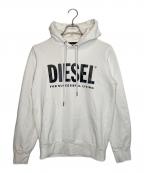 DIESELディーゼル）の古着「DIESEL ディーゼル ロゴ パーカー」｜ホワイト