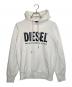 DIESEL（ディーゼル）の古着「DIESEL ディーゼル ロゴ パーカー」｜ホワイト
