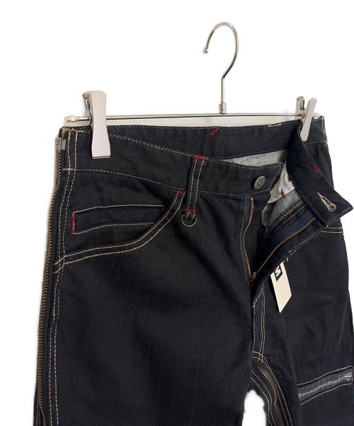 PPFM（ピーピーエフエム）PPFM (ピーピーエフエム) デニムパンツ ブラック サイズ:W35の古着・服飾アイテム