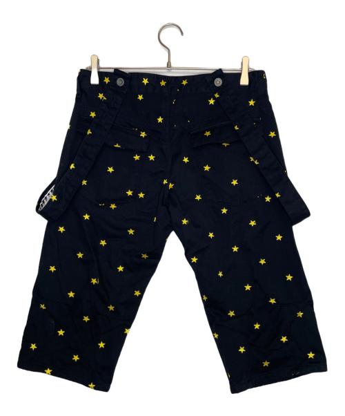 PPFM（ピーピーエフエム）PPFM (ピーピーエフエム) PPFM ピーピーエフエム 七分丈パンツ クロップドパンツ 星柄 スター オールドマルイ アーカイブ ブラック サイズ:Sの古着・服飾アイテム