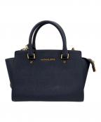 MICHAEL KORSマイケルコース）の古着「MICHAEL KORS マイケルコース セルマ 2WAY ショルダーバッグ」｜ネイビー