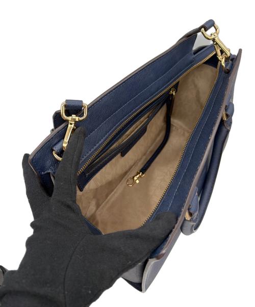 MICHAEL KORS（マイケルコース）MICHAEL KORS (マイケルコース) MICHAEL KORS マイケルコース セルマ 2WAY ショルダーバッグ ネイビーの古着・服飾アイテム