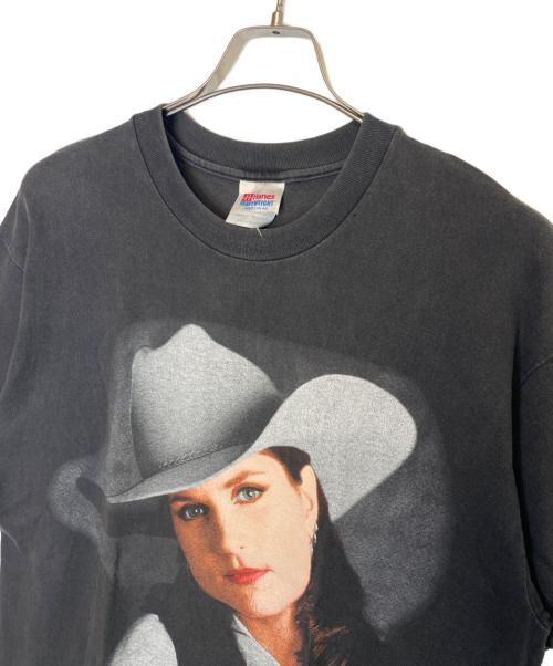 Hanes（ヘインズ）Hanes (ヘインズ) Hanes ヘインズ 90's TERRI CLARK テリークラーク バンドTシャツ バンT フェード 2枚タグ グレー サイズ:Lの古着・服飾アイテム
