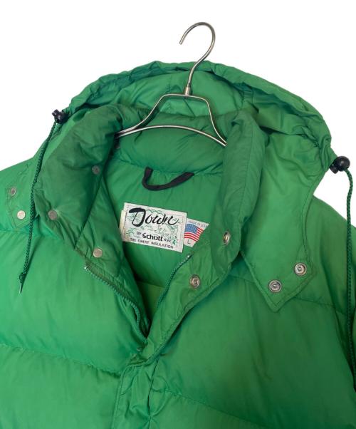 Schott（ショット）Schott (ショット)  Down by schott ダウンバイ ショット CLASSIC HOODED ダウンジャケット グリーン サイズ:Lの古着・服飾アイテム