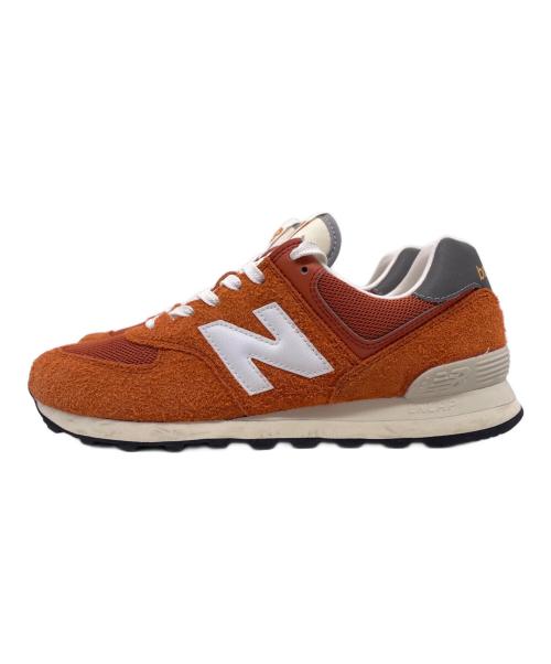 NEW BALANCE（ニューバランス）NEW BALANCE (ニューバランス) NEW BALANCE ニューバランス 574 Orange Burst オレンジ スニーカー ブラック サイズ:27.5の古着・服飾アイテム