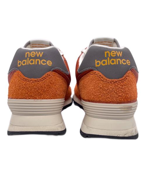 NEW BALANCE（ニューバランス）NEW BALANCE (ニューバランス) NEW BALANCE ニューバランス 574 Orange Burst オレンジ スニーカー ブラック サイズ:27.5の古着・服飾アイテム