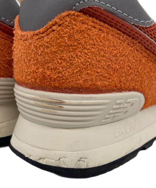NEW BALANCE（ニューバランス）NEW BALANCE (ニューバランス) NEW BALANCE ニューバランス 574 Orange Burst オレンジ スニーカー ブラック サイズ:27.5の古着・服飾アイテム
