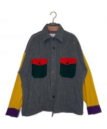WOOLRICH×N.HOOLYWOOD（ウールリッチ×エヌ ハリウッド）の古着「WOOLRICH ウールリッチ N.HOOLYWOOD エヌ ハリウッド CPOウールジャケット マルチ」｜グレー