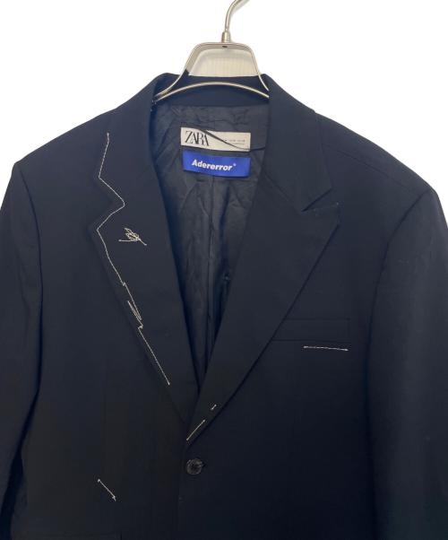 ZARA（ザラ）ZARA (ザラ) ADER error (アーダーエラー) ZARA ザラ ADER error アーダーエラー テーラードジャケット 韓国 ブラック サイズ:Mの古着・服飾アイテム
